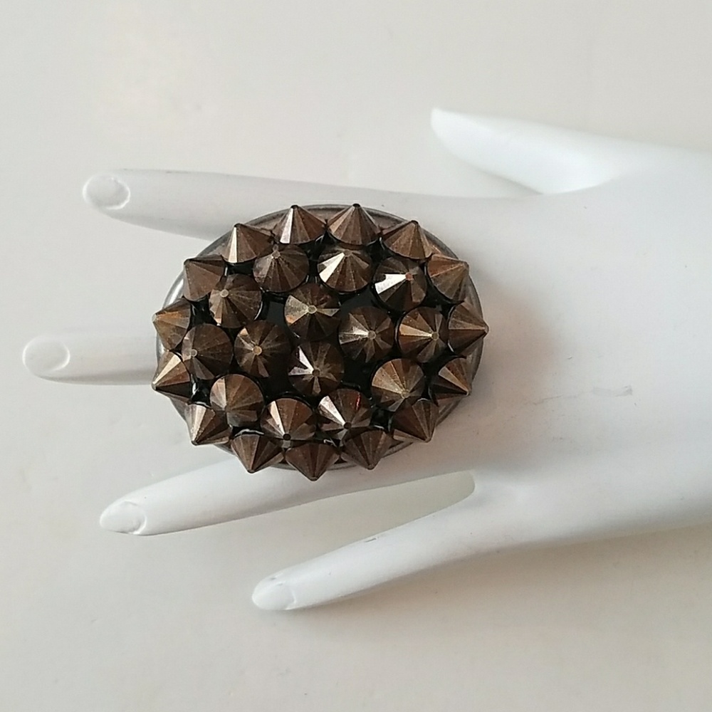 GASOLINE GLAMOUR SWAROVSKI rocket ring